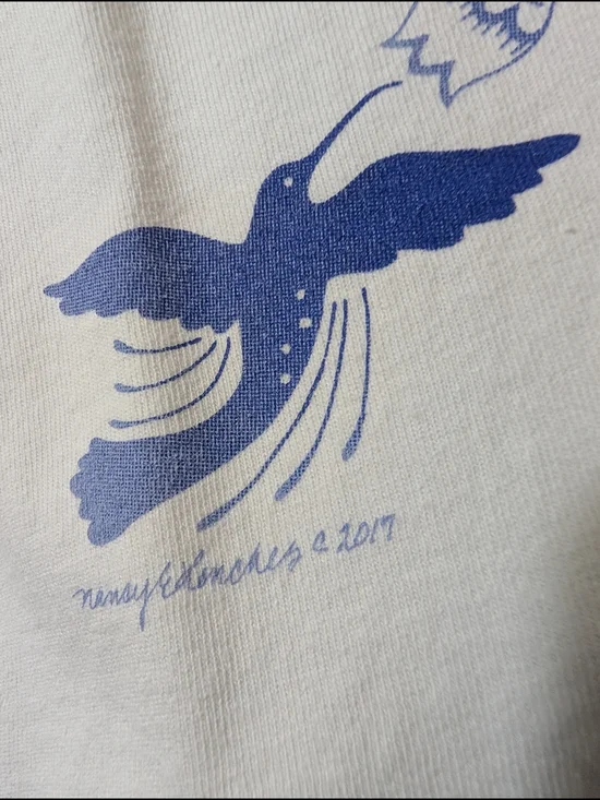 White Long-Sleeve Floral-Print Women's Top - Picture 3 of 8